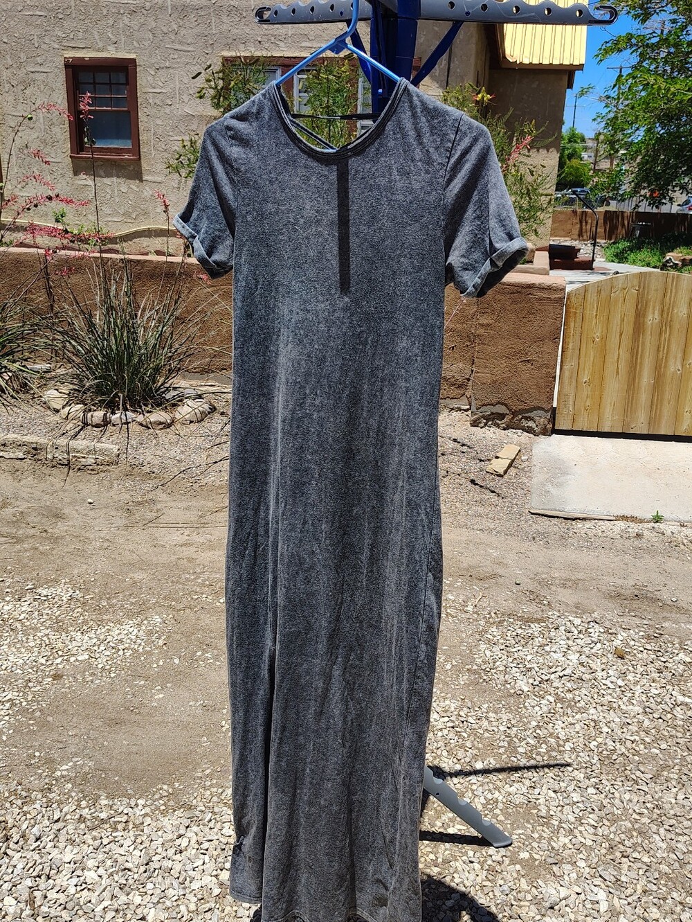 Top Shop Maxi Dress With Leg Slit And Lace Up Back Size 2 US